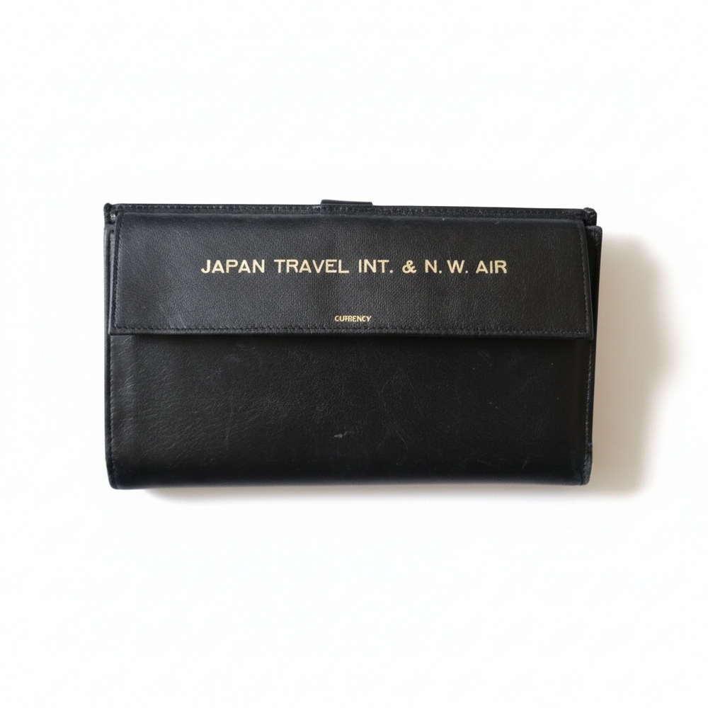 Japan Int. & NW Airlines 1980s Travel Wallet